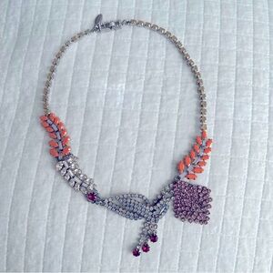 Ann Taylor Statement Rhinestone Jewel Necklace